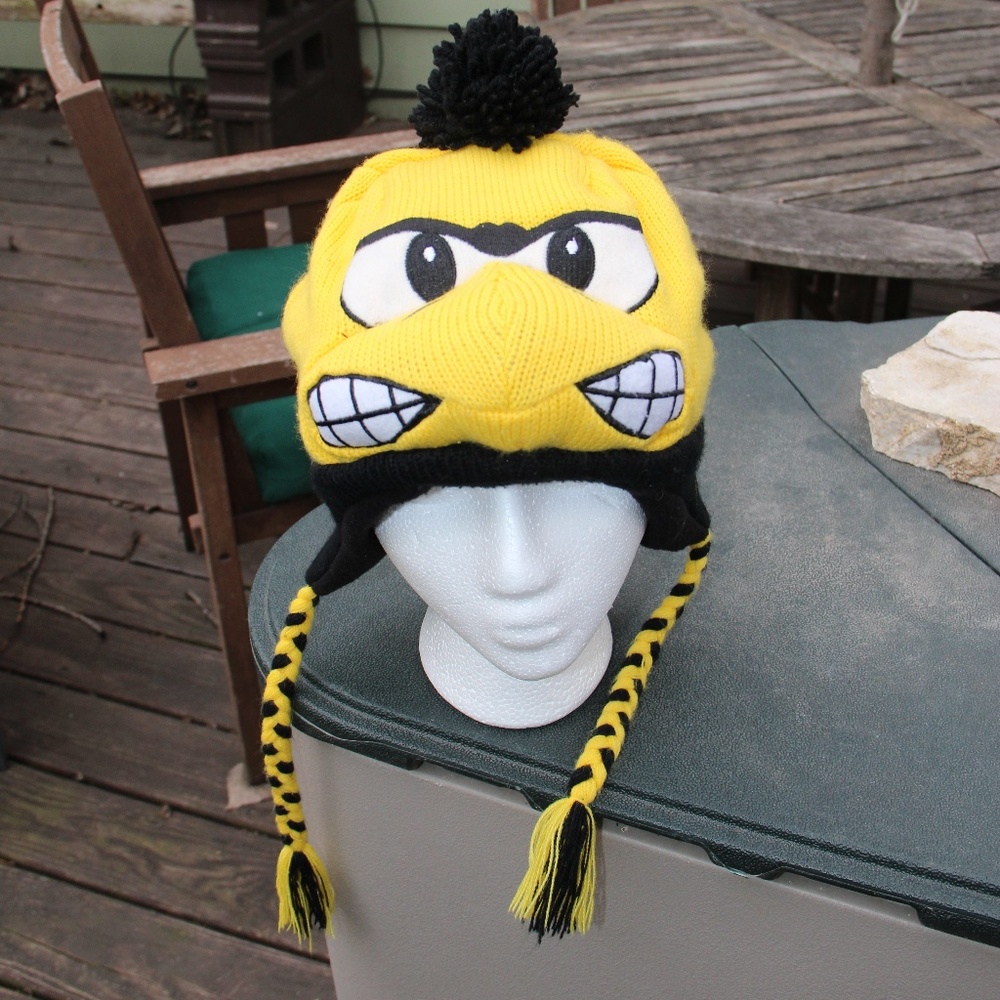 Iowa Hawkeye Herky Winter Beanie Laplander Hat